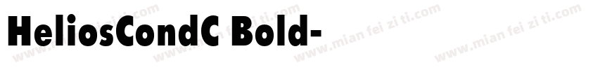 HeliosCondC Bold字体转换